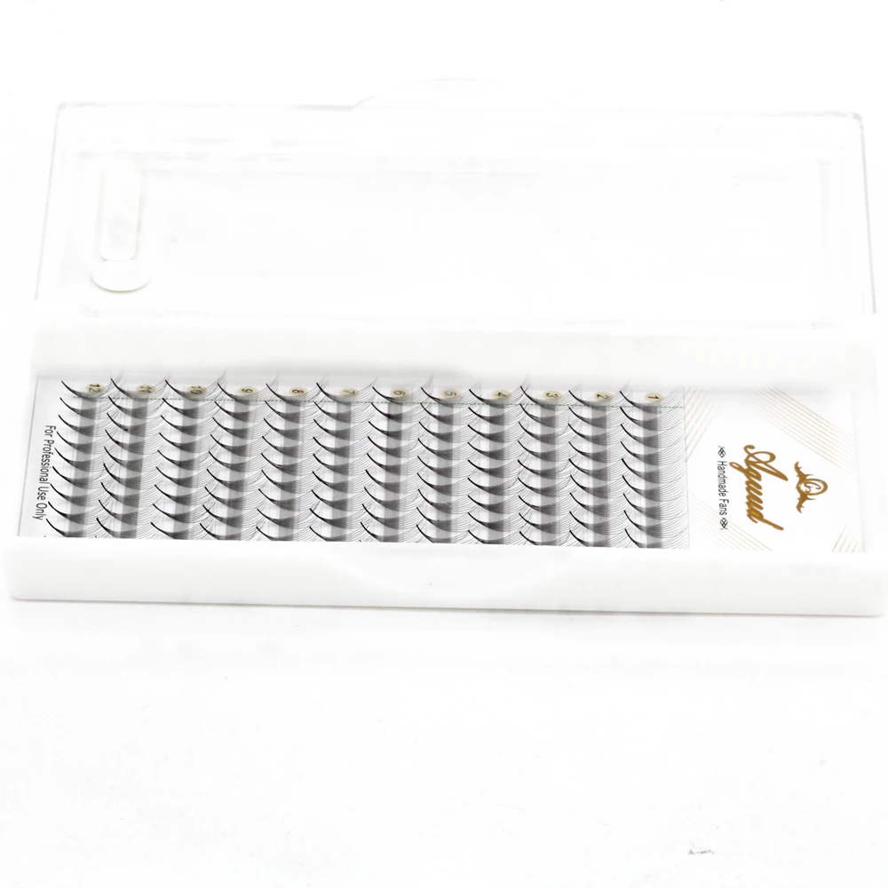 

AGUUD Sharp Stem Volume Lashes Extension 5D 6D 8D 10D 12D 14D Premade Volume Fans with Ultra Thin Narrow Base Lash for Building