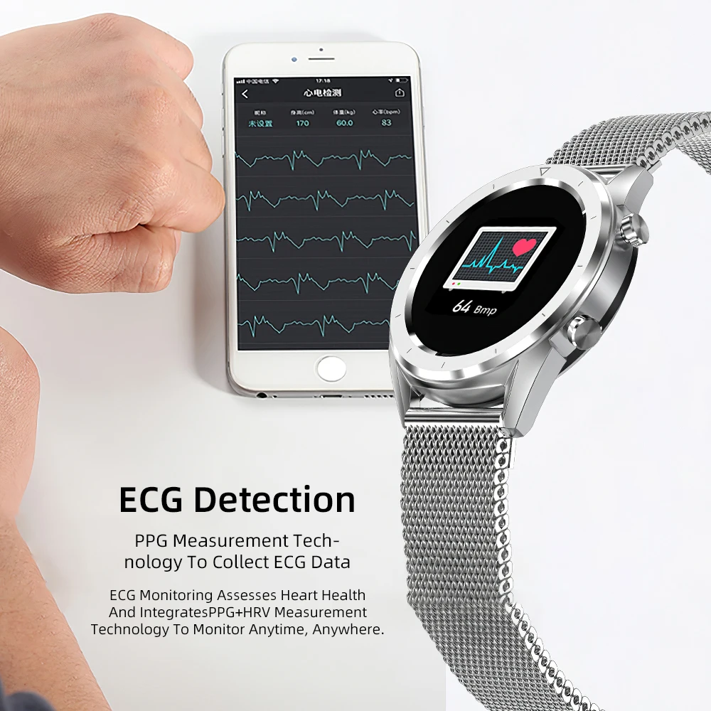 DT28 ЭКГ Смарт - часы для мужчин и женщин 2020 умный Браслет шаги высота плавать Air