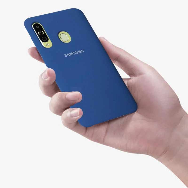 Чехол для samsung Galaxy A10 A30 A40 A50 A60 A70 A8S, жидкий силиконовый чехол, шелковистый мягкий на ощупь защитный чехол для задней панели