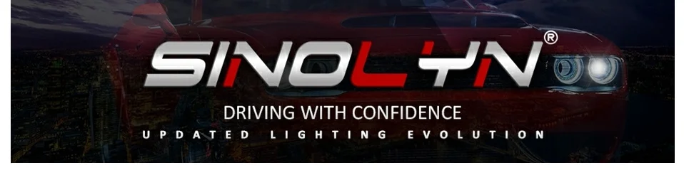 Sinolyn Противотуманные фары Водонепроницаемые 3,0 HID проектор Биксеноновые линзы бифокальные фары для вождения автомобиля Линзы Аксессуары модифицированный стиль