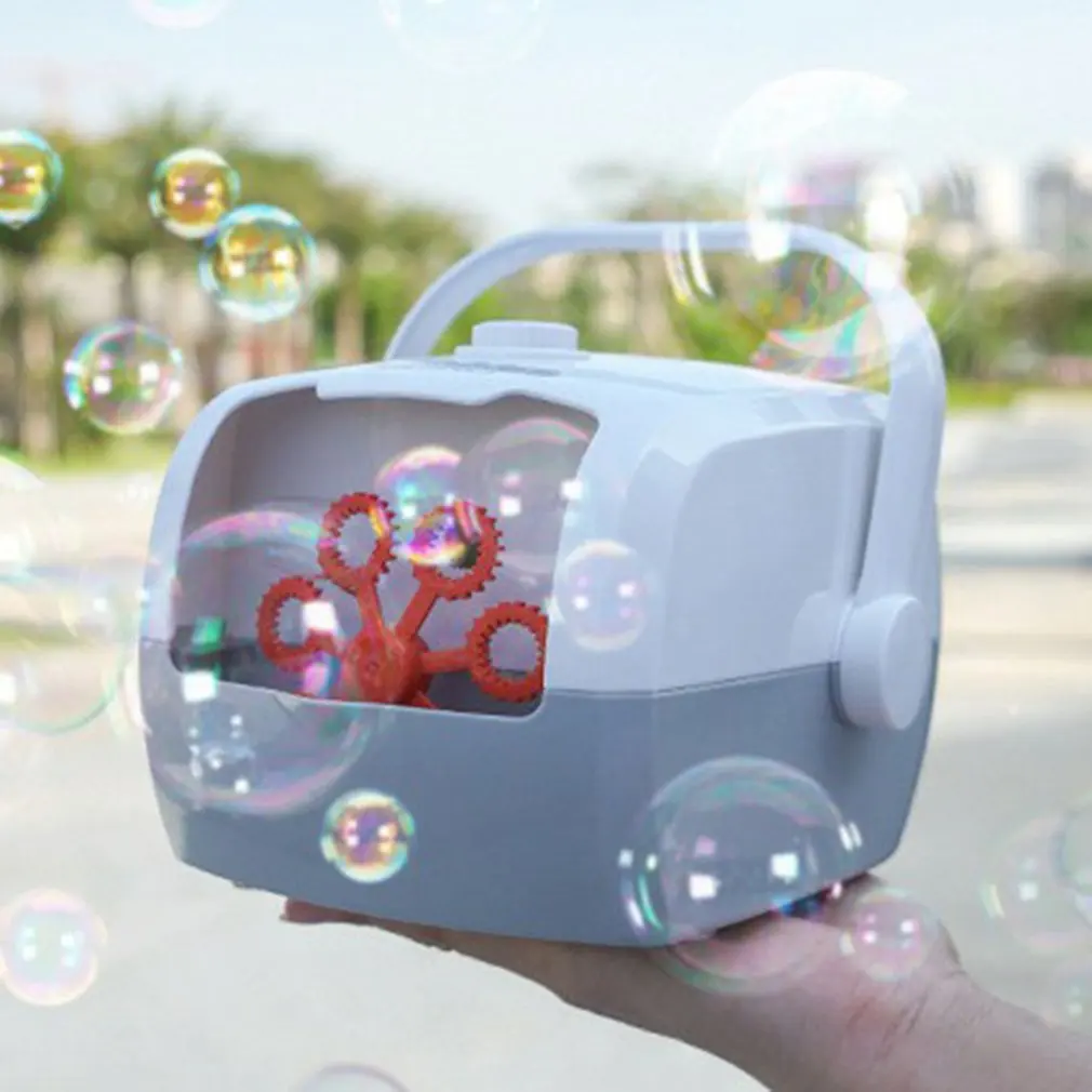 

Bubble Machine Automatic Bubble Blower Portable Bubble Maker For Outdoor Party Bubble Blower Suitcase Bubble Maker