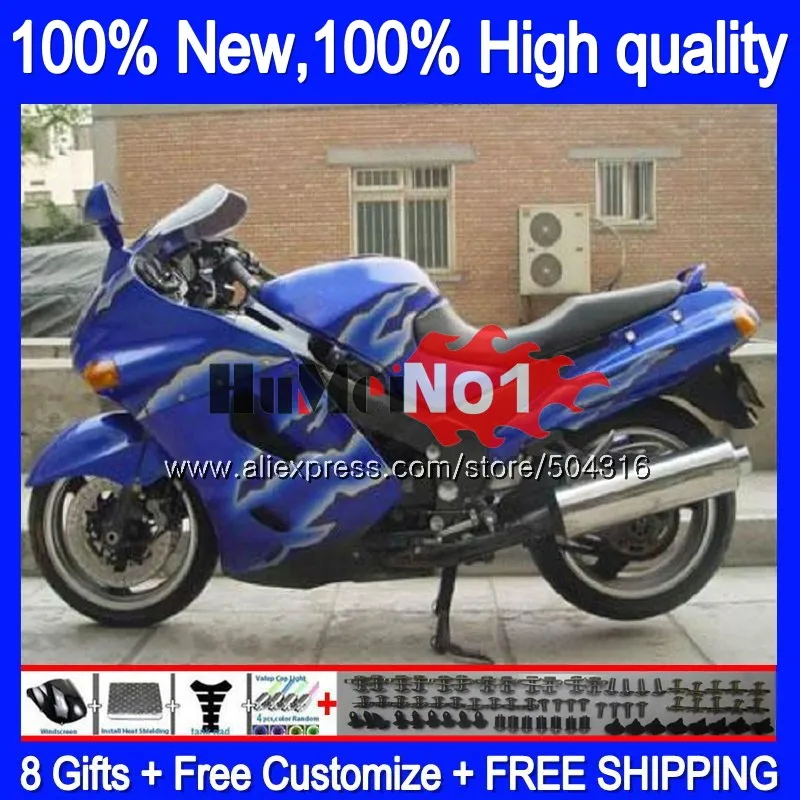 

ZX-11 For KAWASAKI ZZR 1100 ZX 11R ZX11R 93 94 95 96 97 Stock blue 0MC.37 ZX11 ZX-11R ZZR1100 1993 1994 1995 1996 1997 Fairing