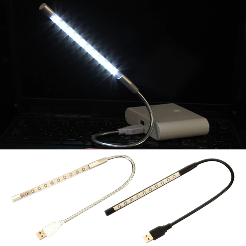 

Portable USB Reading Light Aluminum Alloy Soft Stick LED Light Compatible With Computer Power Supply Computer Accessories