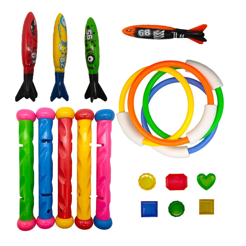 Набор игрушек для дайвинга бассейн плавания метательная палочка плавательные