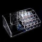 Акриловые принадлежности для перманентного макияжа для хранения и отображения органайзер для макияжа коробка для хранения аксессуары для микроволокна