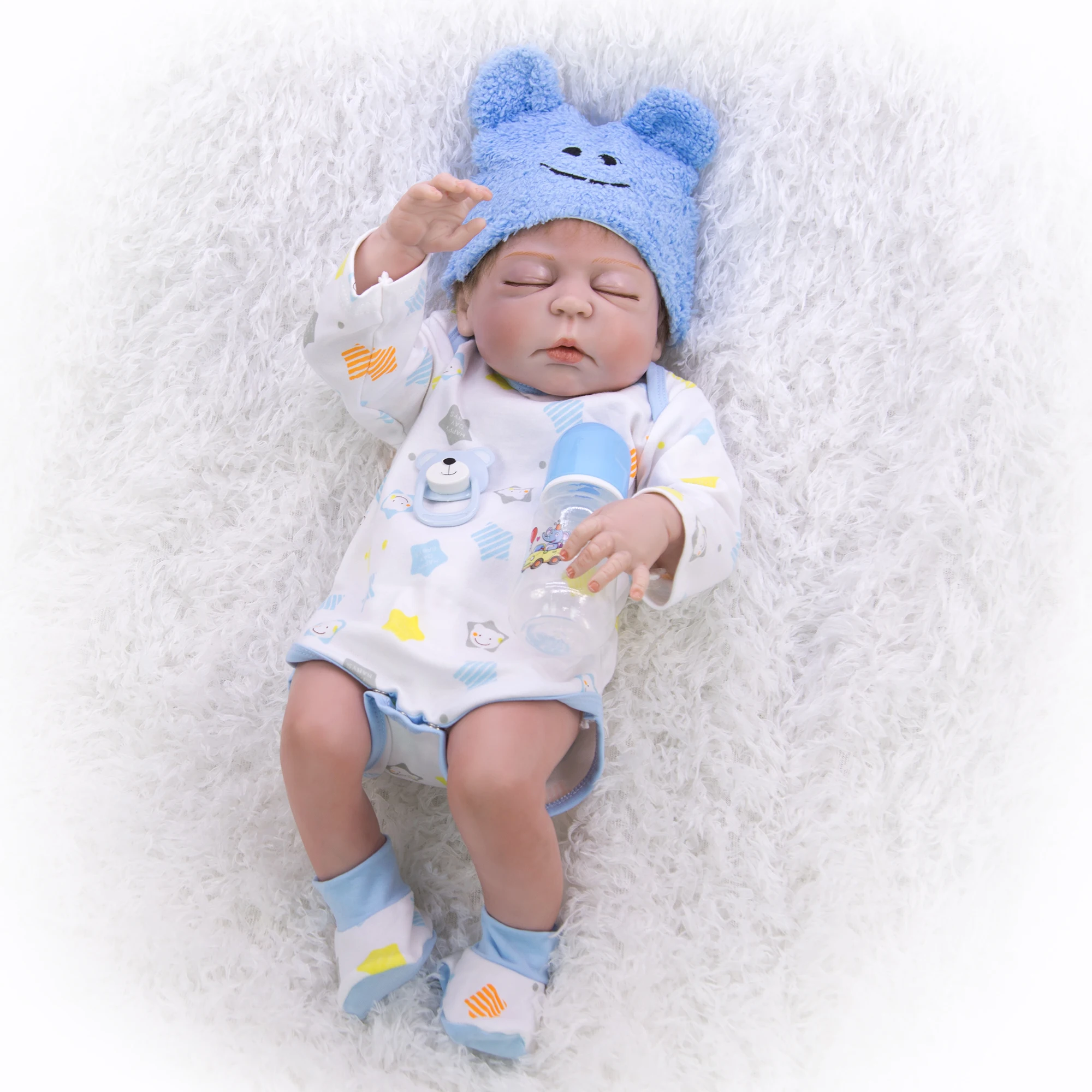 Новое поступление 57 см Boneca Reborn Toy полностью силиконовая Реалистичная 23 дюймов