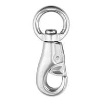 1 pc stainless steel 304 hammock chair fixing hanging hardware swivel snap hook ceiling mount spring swing buckle boat rigging