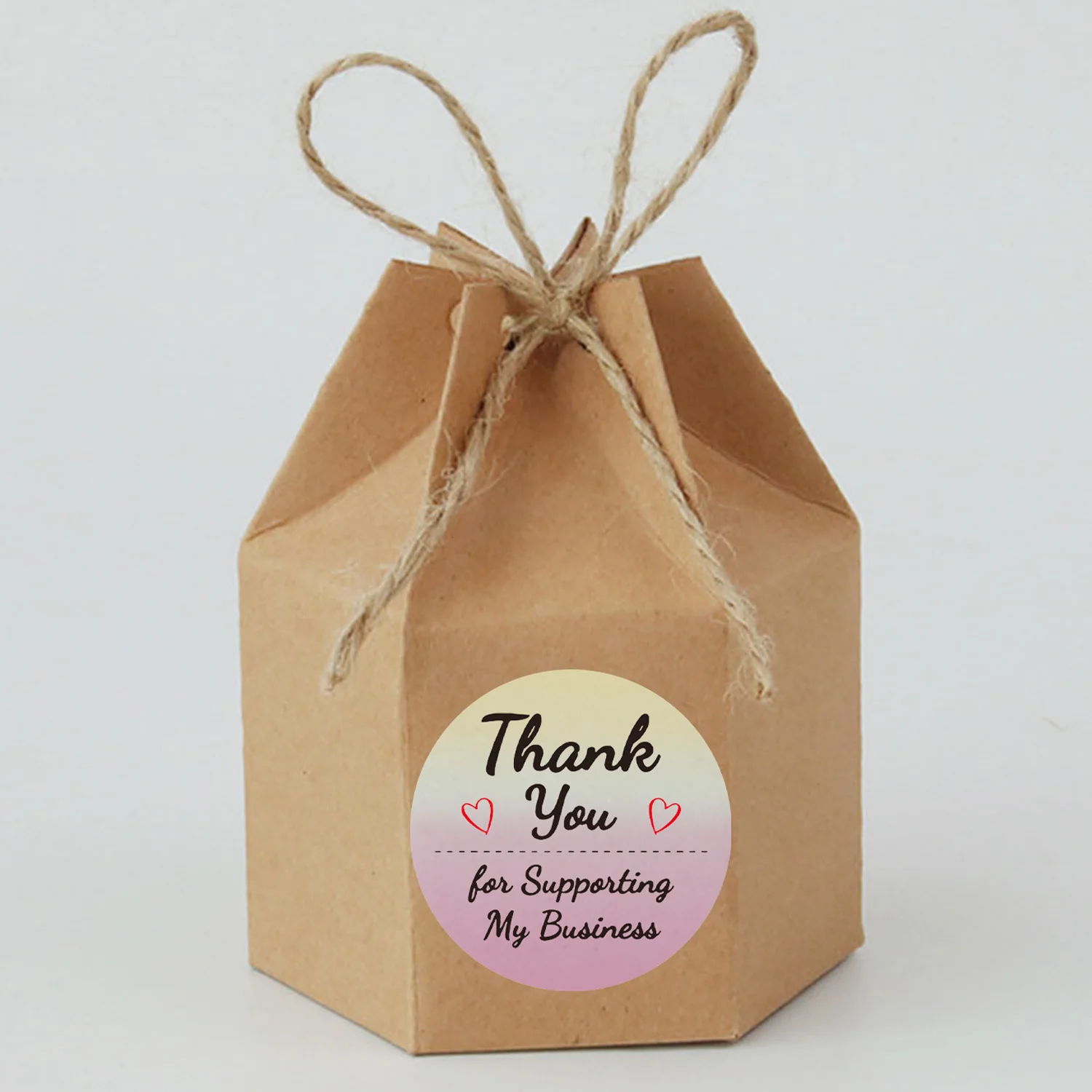 

500Pcs/Roll Laser Thank You for Supporting My Business Stickers Round Adhesive Sticker Shop Package Handmade Seal Labels Decor