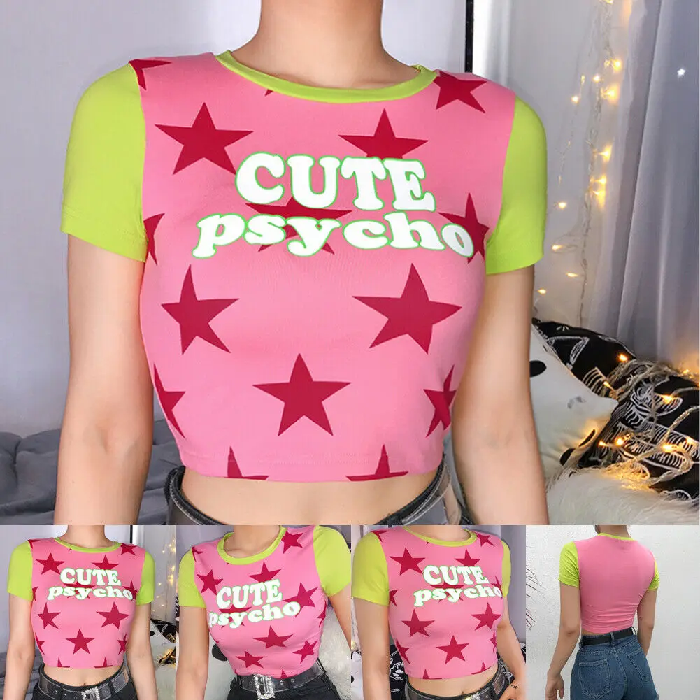 2019 Новая мода хит продаж Женская Блестящая футболка с коротким рукавом и круглым