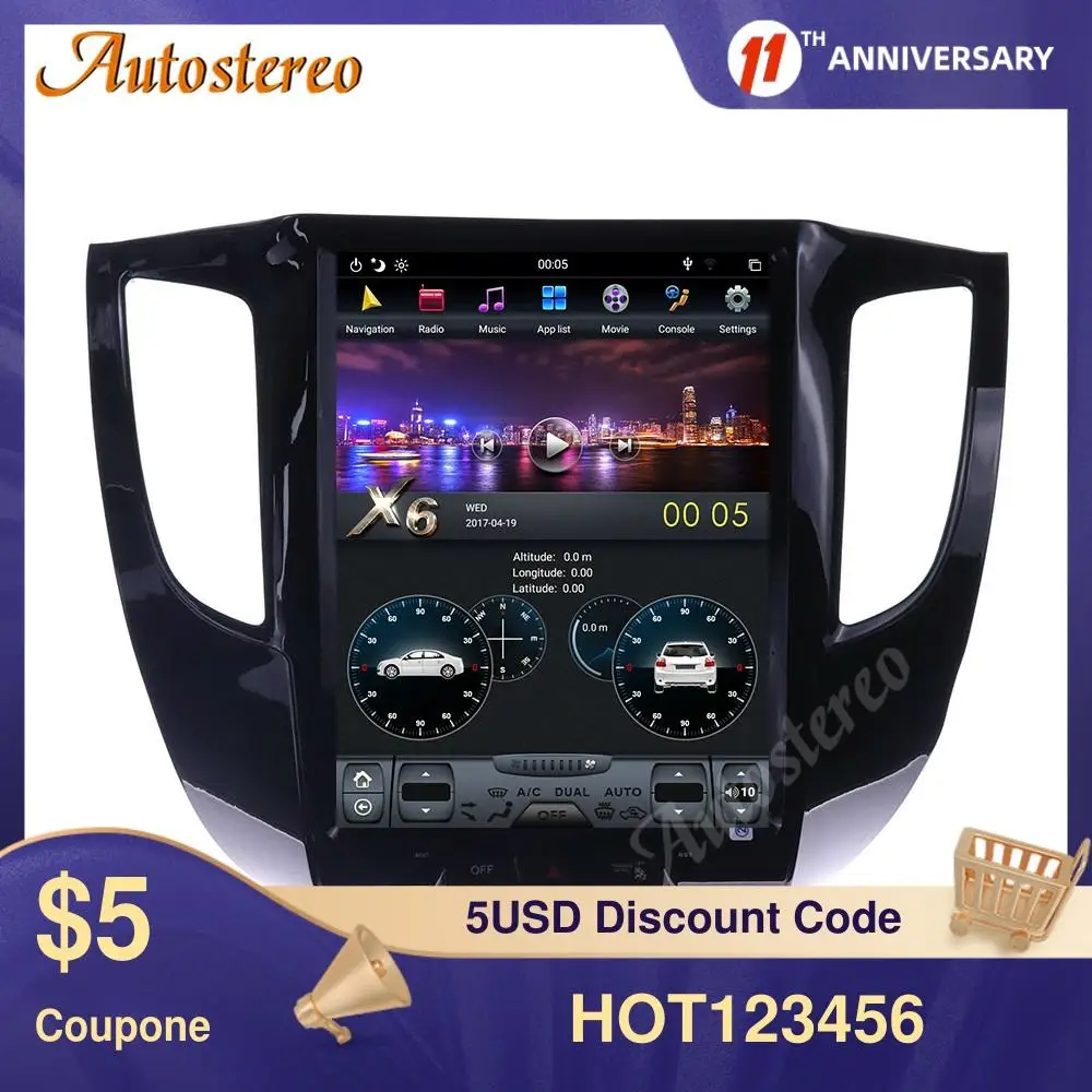 

Android 9.0 Tesla PX6 Car GPS Navigation For Mitsubishi L200 Pickup 2007-2017 Stereo Head Unit Auto Radio Multimedia Player DSP