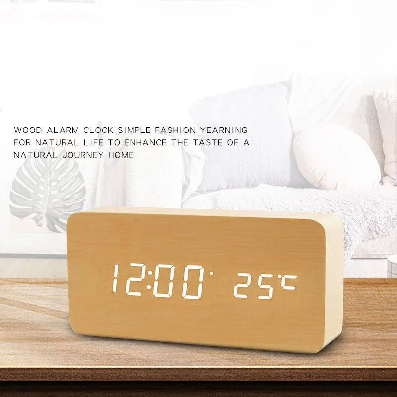Светодиодный Будильник с цифровой проекцией термометр термометром отображение