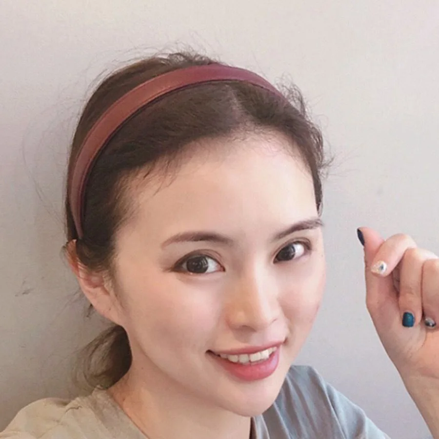 Ободок для волос Haimeikang модный ободок корейский стиль шикарный кожаный аксессуар