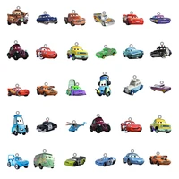 disney cars characters acrylic lightning mcqueen pattern pendant epoxy resin charms diy jewelry making cartoon peripheral fwn204
