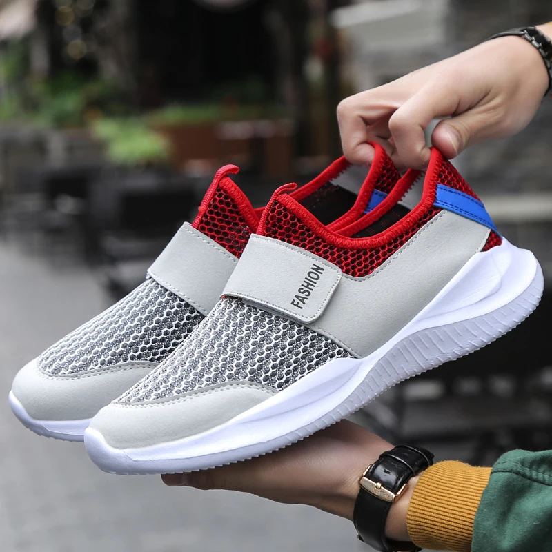 2020 Man Sneakers Outdoor flat Walking Shoes Mesh Breathable Sport Running Fashion Soft Men's Casual Plus Size 46 |