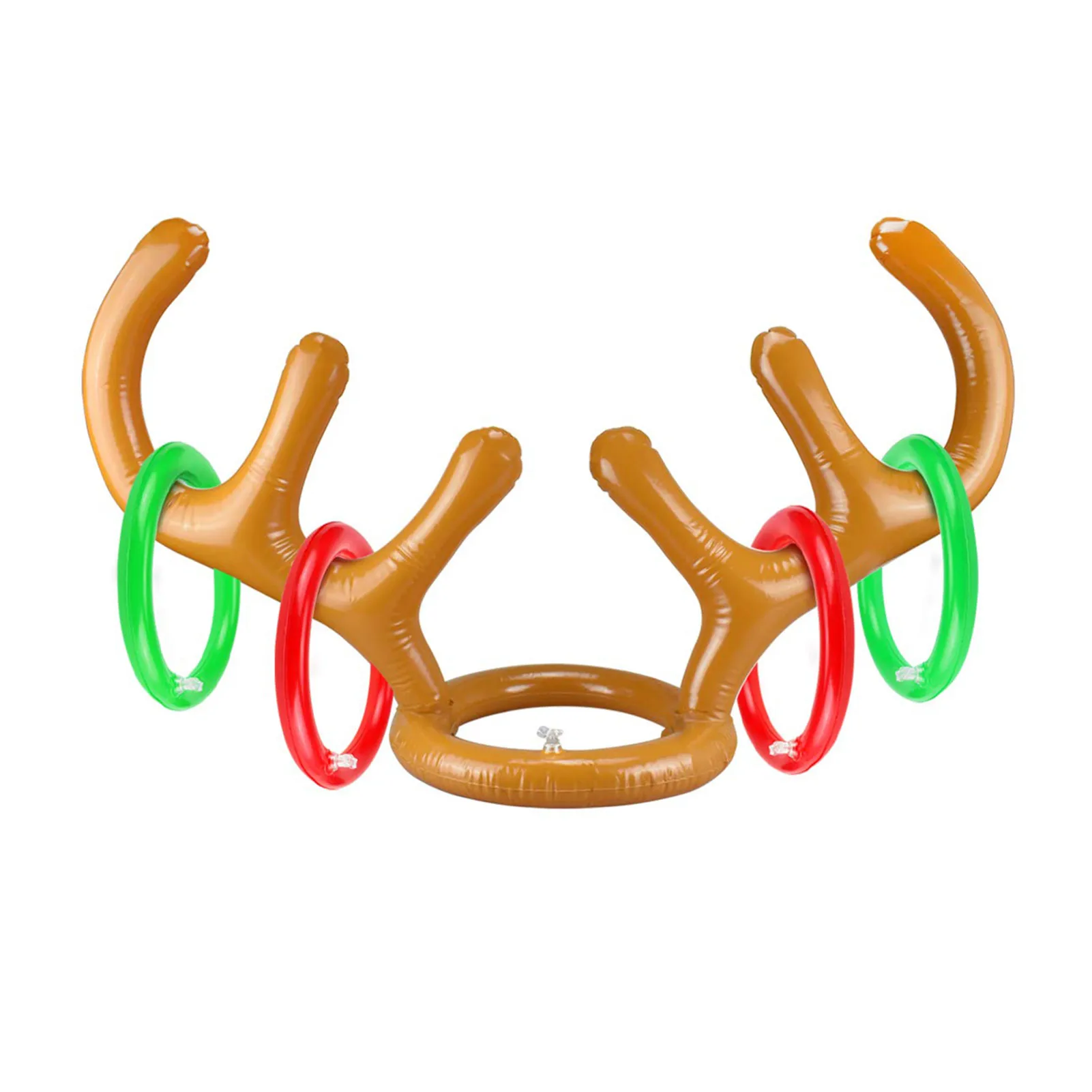 Inflatable Reindeer Antler Throwing Game Portable Durable Prop Interactive Game Toy For Children W50