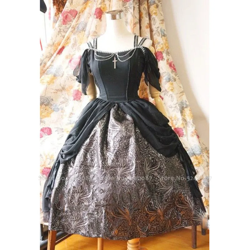 Средневековое викторианское женское платье на Хэллоуин королевское свадебное