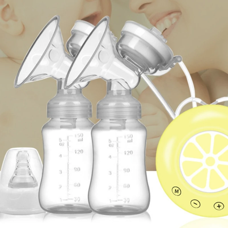 

Electric Breast Pump, Portable & Rechargeable, Battery Operated Double Silicone Pump,Ultra-Quiet Rechargeable Milk Pump
