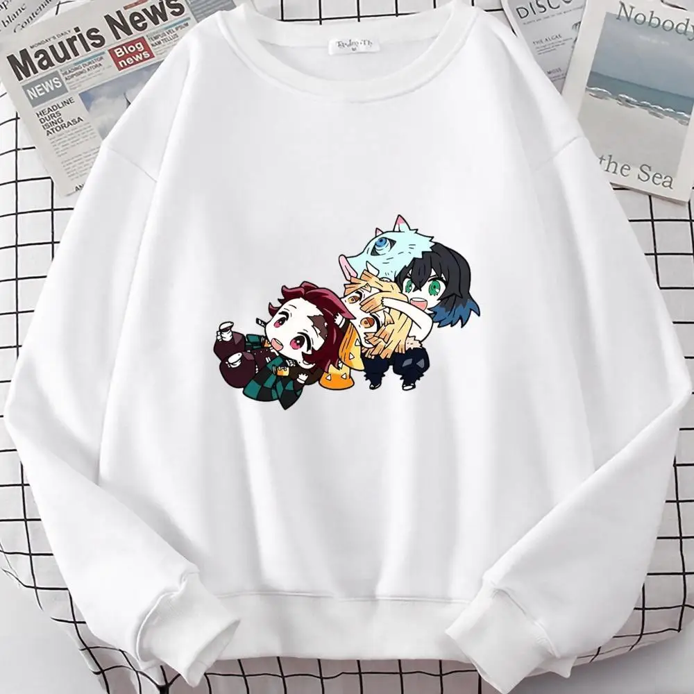 

Demon Slayer Kamado Tanjirou Cool design O-NECK Cotton Sweatshirts with Pocket Leisure Unisex Activewear