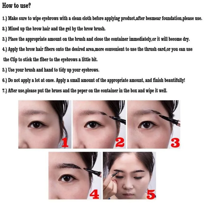 Стойкий крем для макияжа бровей тату натуральный водонепроницаемый усилитель