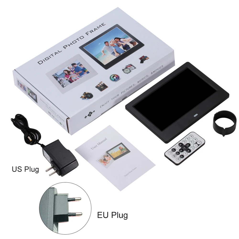 7 &quotсветодиоды цифровые фоторамки Дисплей альбома изображения MP4 видео MP3 аудио