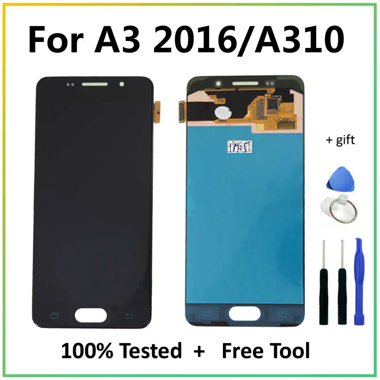 Для samsung Galaxy A3 TFT ЖК-дисплей+ кодирующий преобразователь сенсорного экрана в сборе для Galaxy A310 SM-A310F A310H A310M ЖК-экран