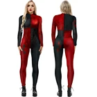 Женский костюм для косплея клоуна, боди, сексуальный комбинезон, Женский костюм для косплея клоуна, костюм для взрослых