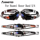 Ремешок AKBNSTED для смарт-часов Huawei Honor Band 5, сменный Браслет в национальном ретро стиле для Huawei Honor Band 4