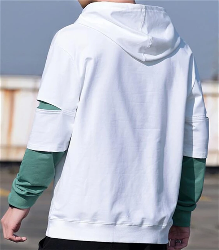 

Round Neck Men's Hoodie Casual Print Long Sleeve Sweatshirt Men Hip-Hop Streetwear Trendy Pullovers Harajuku Style Autumn Spring