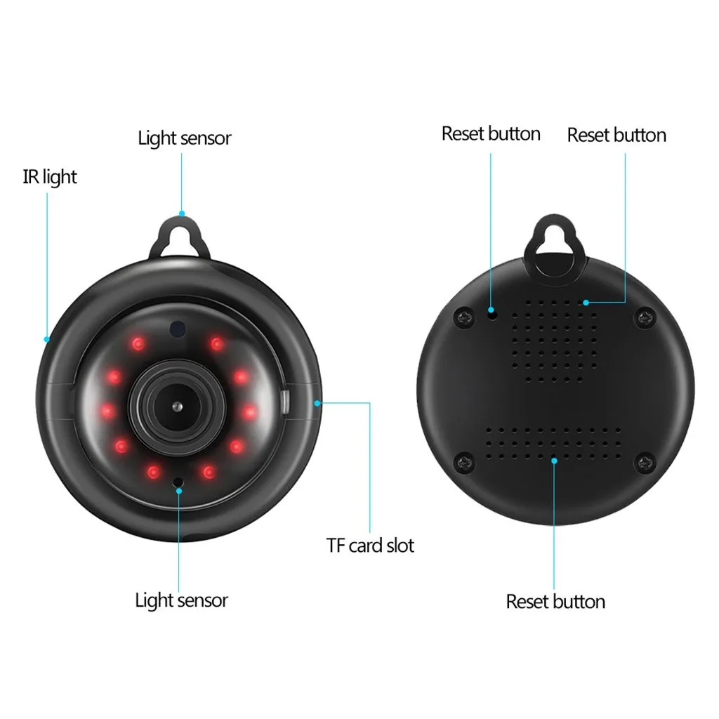 

New High-definition Night Vision Smart Home Pet Baby Care Wireless Wifi Network Surveillance Camera British Regulations