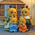 Детские игрушки, 112 миниатюрная мебель для кукол, семейная экшн-фигурка лесного животного, набор кукол, Семейная Игрушка сделай сам с оленями для девочек