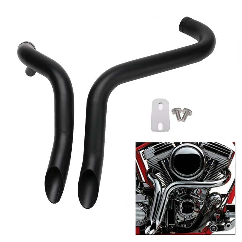 Мотоцикл Новая нержавеющая сталь 2 дюймов вытяжная труба для Harley Softail Touring Sportster Dyna