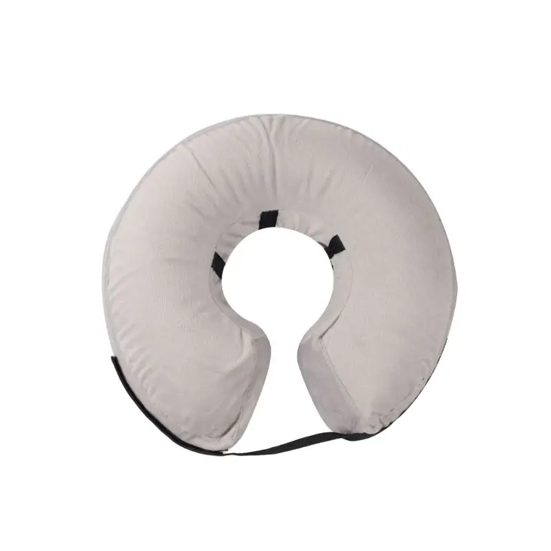 Защитный надувной ошейник для собак и кошек мягкий плюшевый конус защиты от