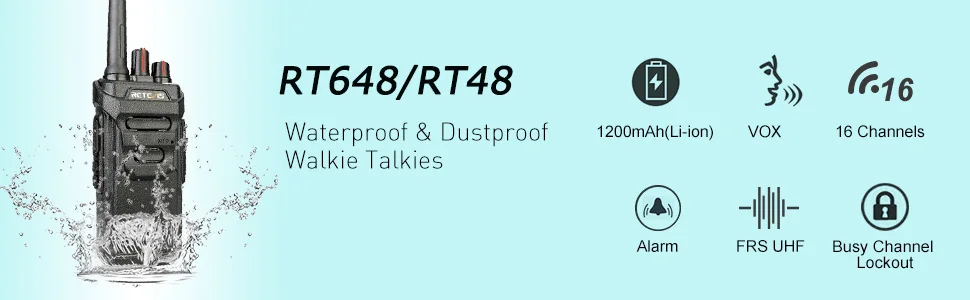 2 шт. RETEVIS RT48/RT648 IP67 водонепроницаемый Walkie Talkie плавающий PMR радио PMR/FRS VOX usb зарядка 2 способ радио для Baofeng UV-9R