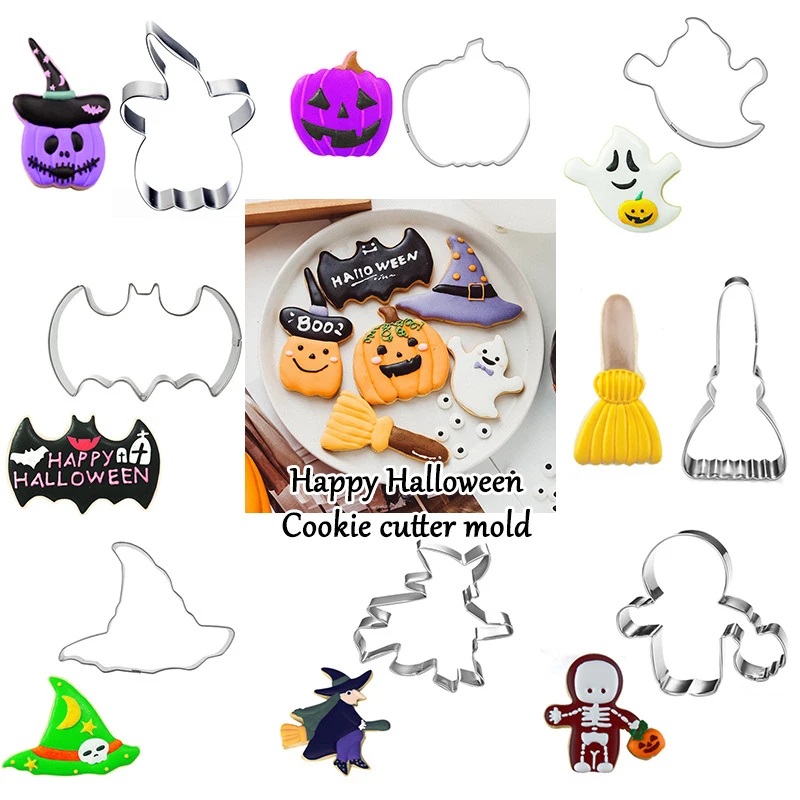 

Шаблон из нержавеющей стали для Хэллоуина, декоративный шаблон «сделай сам», специальные принадлежности для рукоделия, для стола, бара, иск...