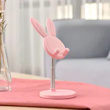 New 2021 Rabbit Phone Accessories Phone Holder Stand Metal Material Tablet Laptop Stand Cute Pop Socket  Holder for Phone