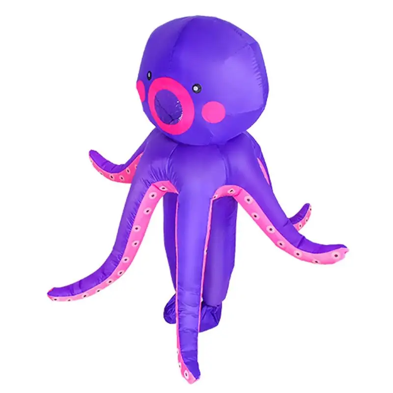 

Inflatable Octopus Costume Adults Funny Blow up Outfit Halloween Dress Clothing