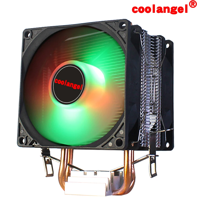 Процессор кулер тепловых трубок 90 мм 4 Pin PWM RGB для Intel LGA 1200 1155 1356 1366 2011 X79 X99