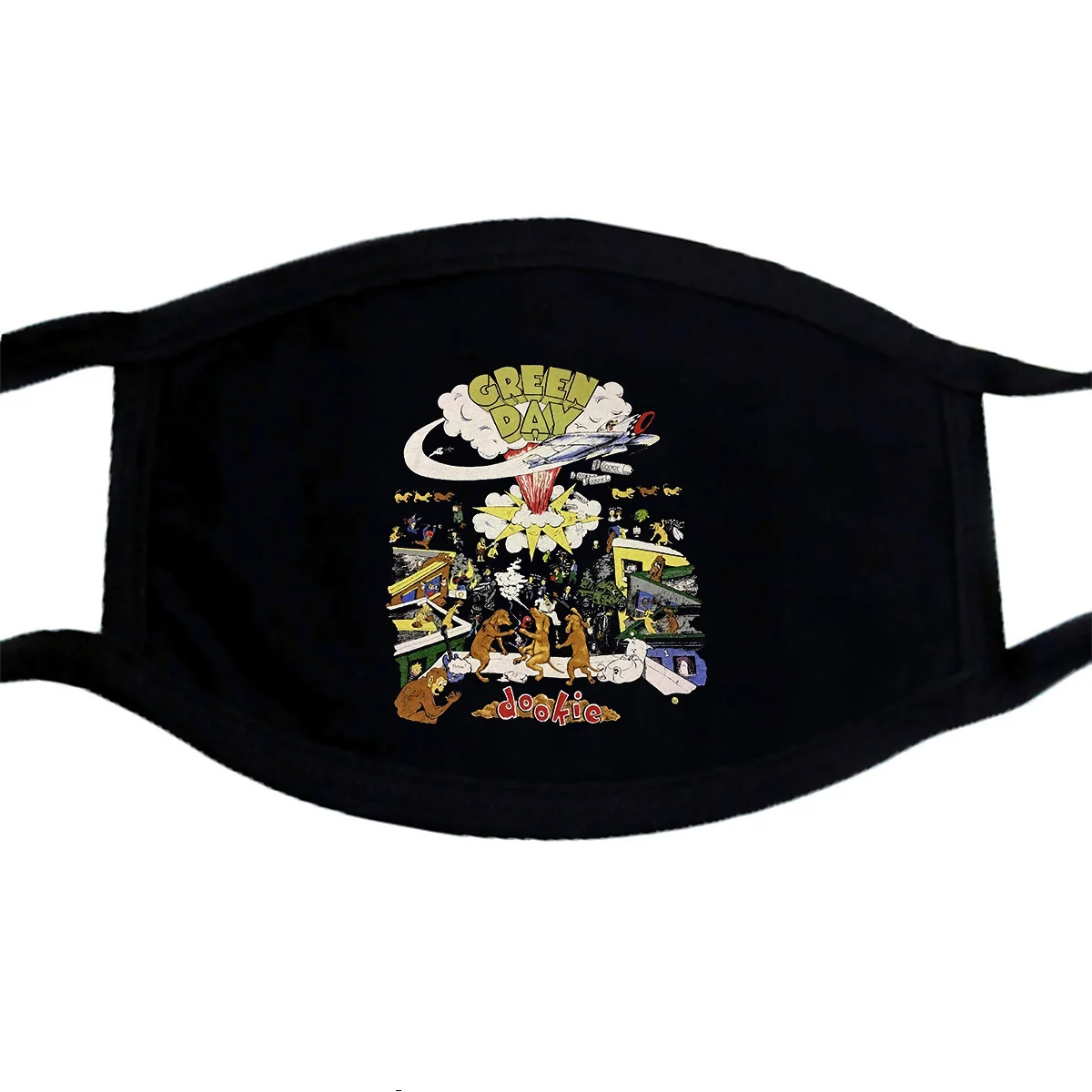 Зеленая маска для сцены Dookie S M L Xl 2Xl товары New Kings Road pm2.5 PM2.5 | Аксессуары одежды