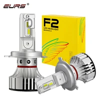 eurs h4 led f2 car led headlight h7 h1h8 h9 h11 9005 9006 hb3 hb4 9012 72w 12000lm csp chips turbo fan 6000k front lamps bulbs