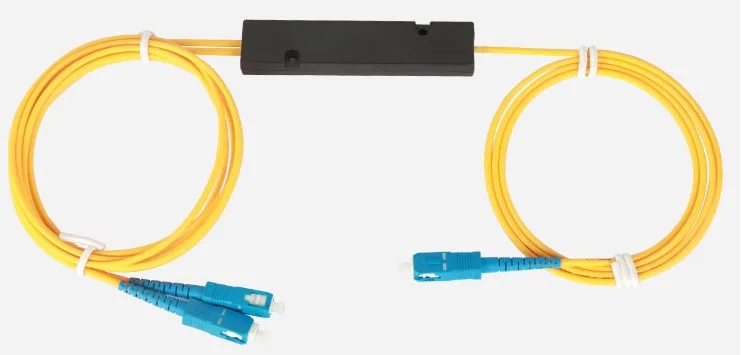 10 шт. SC 1x2 PLC волоконно-оптический сплиттер мини модуль SC/SC FTTH Одномодовый