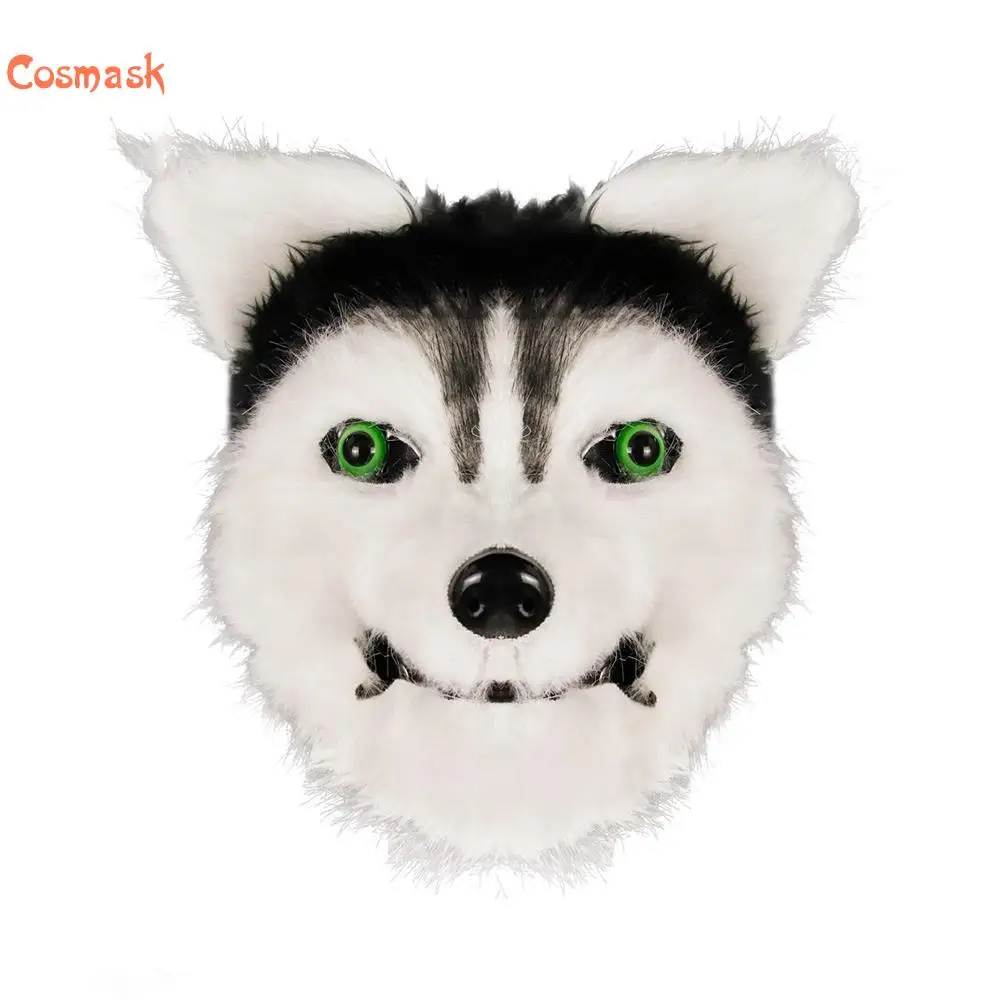 Cosmask Хэллоуин сибирская хаски собака Латексная Маска Новинка костюм нарядное
