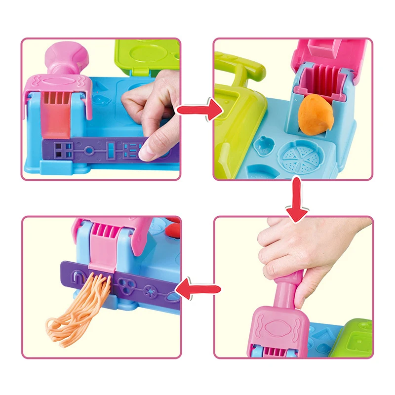Детская цветная глина креативный пластилин сделай сам гамбургер лапша машина