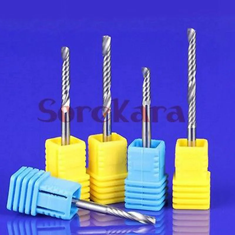 Фрезы по дереву с ЧПУ 3 175*28 мм спиральные торцевые фрезы одной канавкой карбида