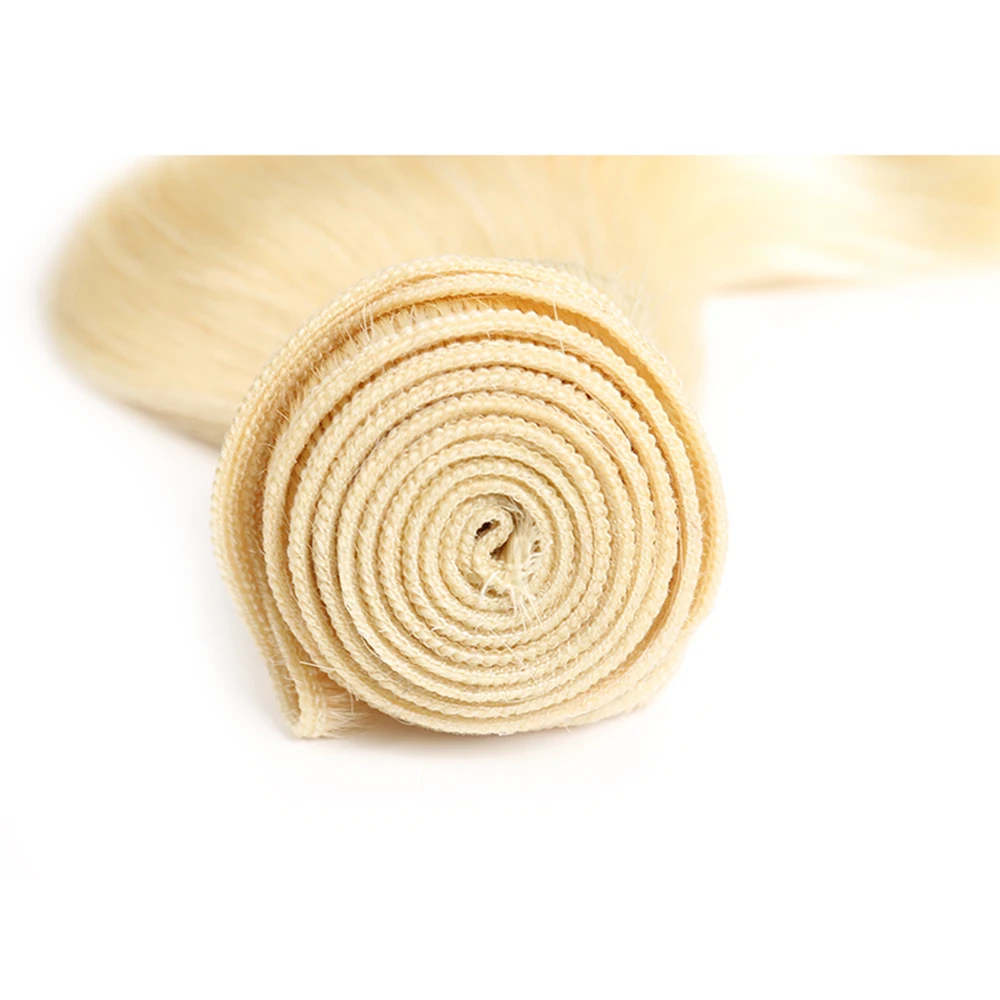 Волнистые человеческие волосы пряди бразильские Платиновые светлые 613 8 26 дюймов