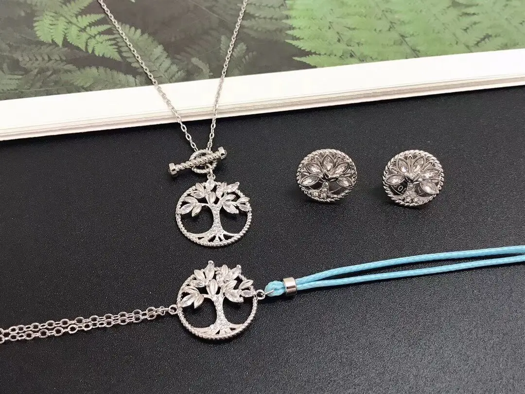 

Fashion jewelry high quality SWA New Life Tree Charm lady Pendant Necklace