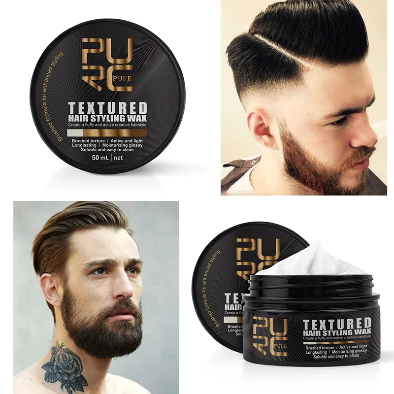 

PURC Hair Styling Wax Strong Hold Hair Wax For Men Long Lasting Matte Molding Cream Stereotypes Type Hair Wax Hair Care TSLM2