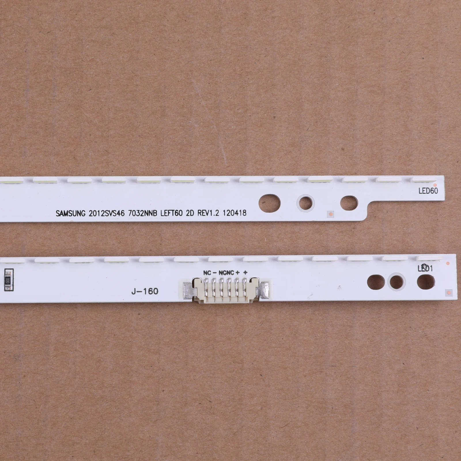 Светодиодная лента для подсветки Samsung UA46ES5500R SLED 2012SVS46 7032NNB LEFT60 RIGHT60 2D 2 шт./компл. 60