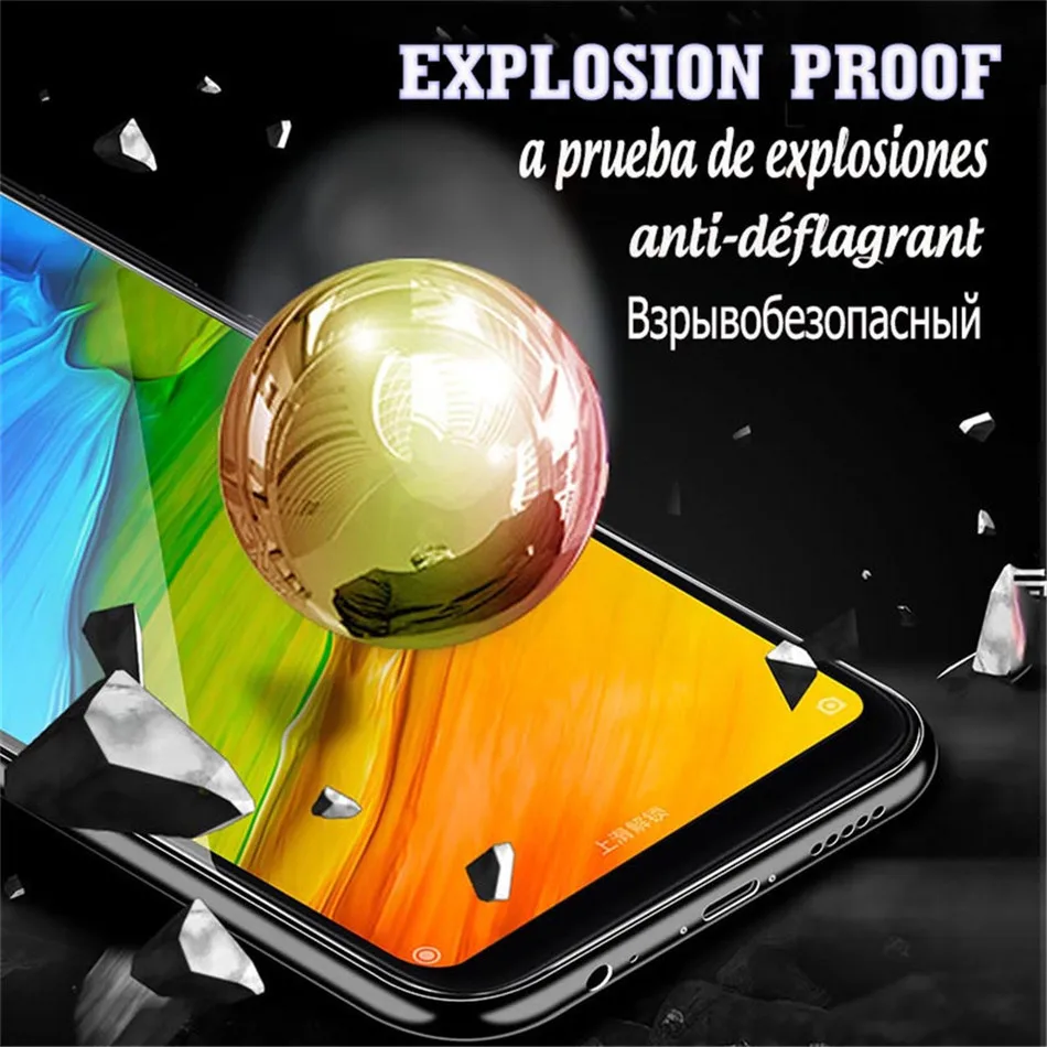 2 in 1 9D Tempered Glass Camera Lens Screen Protector For Xiaomi 9T Mi 9 8 A2 A3 lite Redmi 7A K20 Note 5 6 7 Pro Cover Film | Мобильные