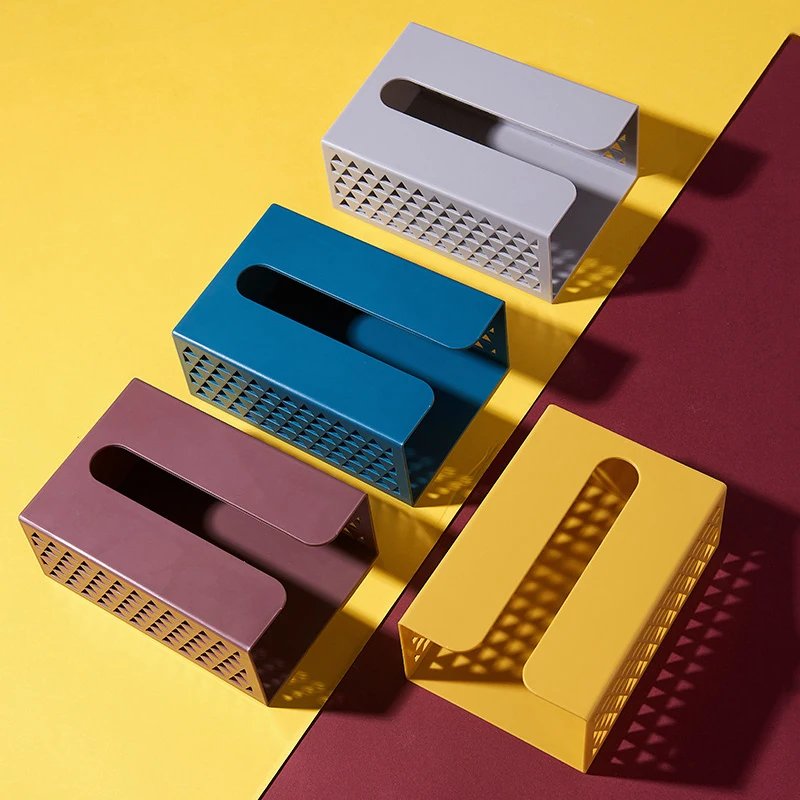 Тканевый ящик настенный самоклеющийся держатель для салфеток пластиковый