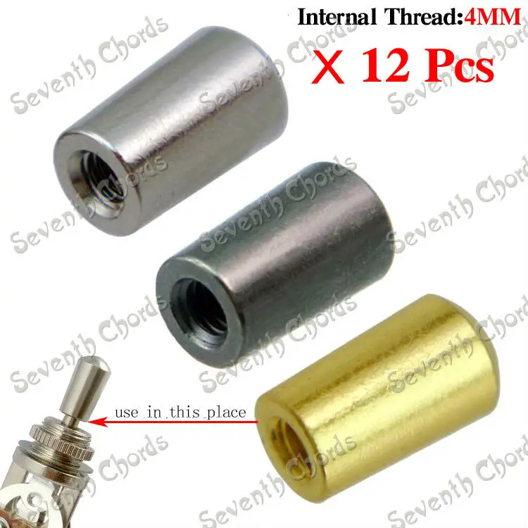 Латунные переключатели для электрогитары с внутренней резьбой 4 мм 12 шт. | Спорт и